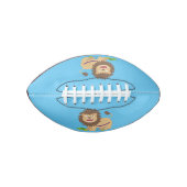 Happy lion Roaring cartoon illustratie American Football (Voorkant)