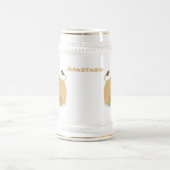 Happy lion Roaring cartoon illustratie Bierpul (Center)