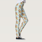 Happy lion Roaring cartoon illustratie Leggings (Rechts)