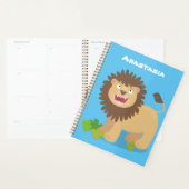 Happy lion Roaring cartoon illustratie Planner (Display)