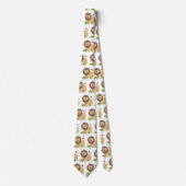 Happy lion Roaring cartoon illustratie Stropdas (Voorkant)