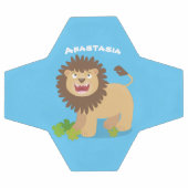 Happy lion Roaring cartoon illustratie Voetbal (Enkel)