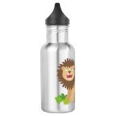Happy lion Roaring cartoon illustratie Waterfles (Links)
