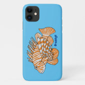 Happy lionfish cartoon illustratie Case-Mate iPhone case (Achterkant)