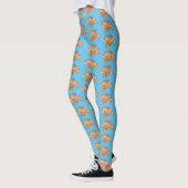 Happy lionfish cartoon illustratie leggings (Links)