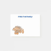 Happy lionfish cartoon illustratie post-it® notes (Voorkant)