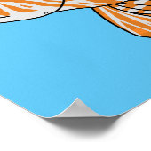 Happy lionfish cartoon illustratie poster (Hoek)