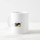 Happy Little Bee zoemt rond Koffiemok (Voorkant links)