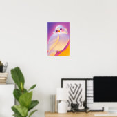 Happy Little Bird Poster (Thuiskantoor)