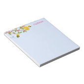 Happy Little Bumble Bees and Flowers Notitieblok (Schuin)