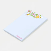 Happy Little Bumble Bees and Flowers Post-it® Notes (Schuin)
