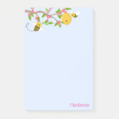 Happy Little Bumble Bees and Flowers Post-it® Notes (Voorkant)