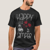 Happy Little Camper Cute Glamping Camping Distress T-shirt (Voorkant)