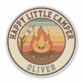 Happy Little Camper Sticker (Voorkant)