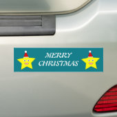 Happy Little Christas Star Custom Bumpersticker (Op auto)