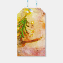 Happy Little Christmas Tree Gift Labels