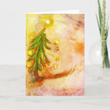 Happy Little Christmas Tree met lichtjes