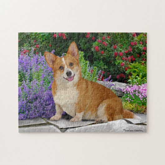 Happy Little Corgi Legpuzzel (Horizontaal)
