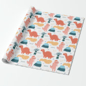 Happy Little Dino's Cadeaupapier (Uitgerold)