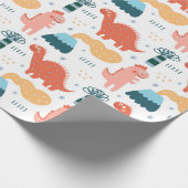 Happy Little Dino's Cadeaupapier (Hoek)