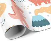 Happy Little Dino's Cadeaupapier (Rol Hoek)