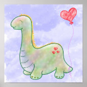 Happy Little Dinosaur Poster (Voorkant)
