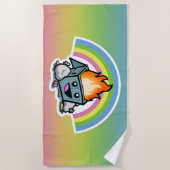 "Happy Little Dumpster Fire" Strandlaken (Voorkant)