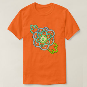 Happy Little Flower Abstracte kunst om te Draag T-shirt