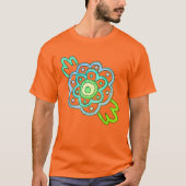 Happy Little Flower Abstracte kunst om te Draag T-shirt (Voorkant)