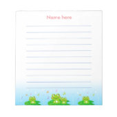 Happy Little Frogs Lined Notitieblok (Voorkant)