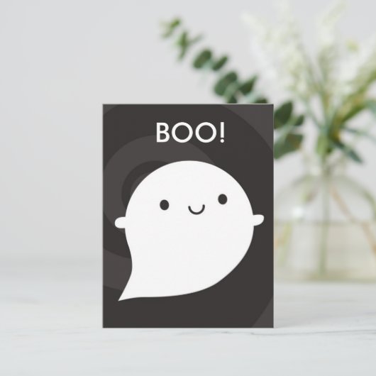 Happy Little Ghost Briefkaart (Staand voorkant)