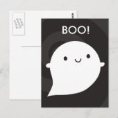 Happy Little Ghost Briefkaart (Voorkant / Achterkant)