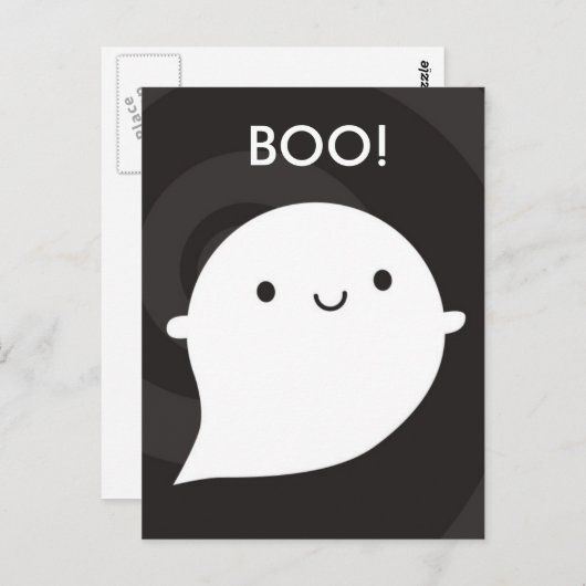 Happy Little Ghost Briefkaart (Voorkant / Achterkant)