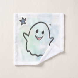 Happy little ghost  washandje