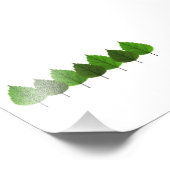 Happy Little Green Tree Leaf Forest Foto Afdruk (Hoek)