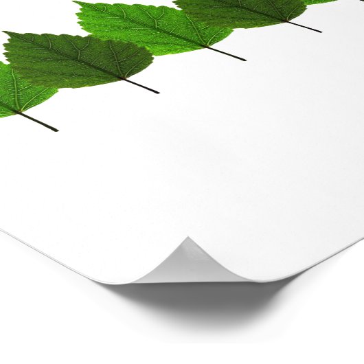 Happy Little Green Tree Leaf Forest Poster (Hoek)