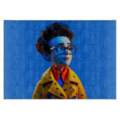 Happy Little Guy Glas snijplank (Voorkant)