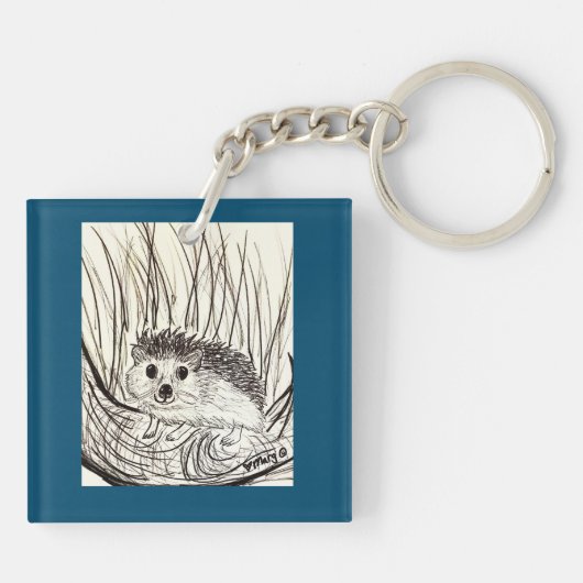 Happy Little Hedegel Sleutelhanger (Achterkant)