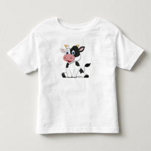 Happy Little Holstein Dairy Cow  Kinder Shirts