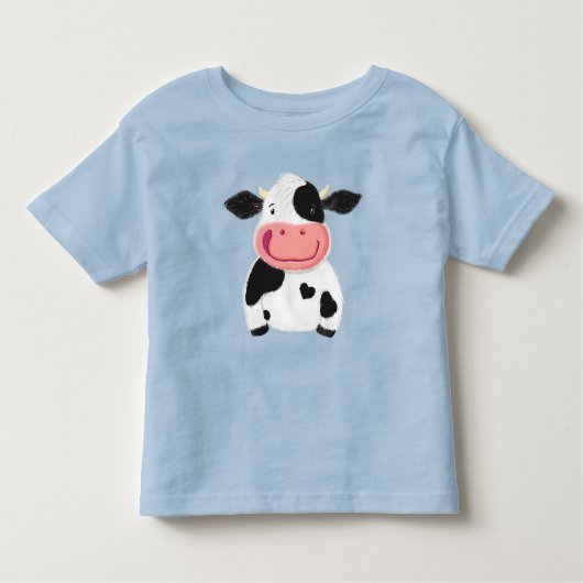 Happy Little Holstein Dairy Cow Kinder Shirts (Voorkant)