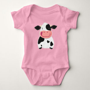 Happy Little Holstein Dairy Cow Romper