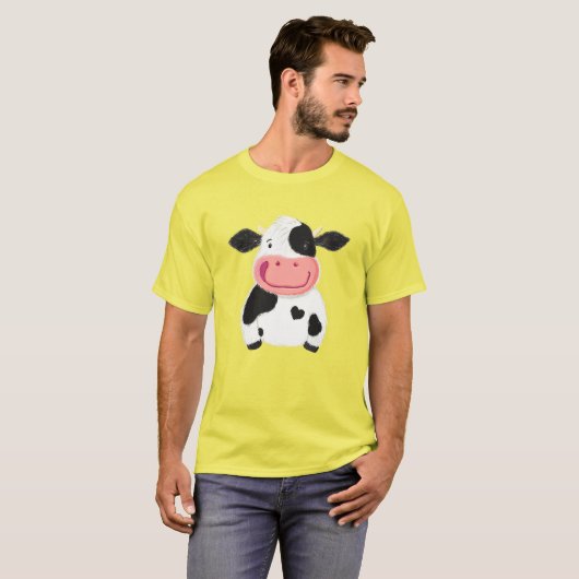 Happy Little Holstein Dairy Cow T-shirt (Voorkant volledig)