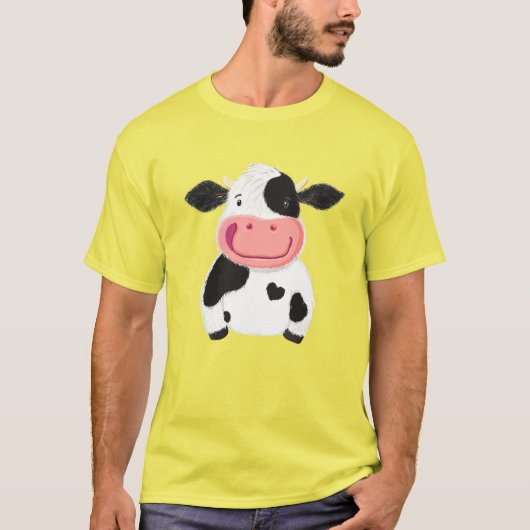 Happy Little Holstein Dairy Cow T-shirt (Voorkant)