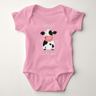 Happy Little Holstein is een meisje dat van Koeien Romper