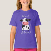Happy Little Holstein is gewoon een meisje dat van T-shirt (Voorkant)