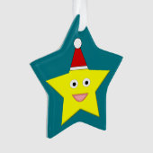 Happy Little KerstStar AcrylOrnament Ornament (voorkant)