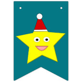 Happy Little KerstStar Bunting Flags Vlaggetjes (Tweede vlag)