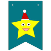 Happy Little KerstStar Bunting Flags Vlaggetjes (Eerste vlag)