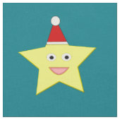 Happy Little KerstStar Craft Fabric Stof (Close Up)