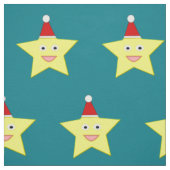 Happy Little KerstStar Craft Fabric Stof (Swatch)